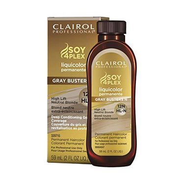 Clairol Professional Soy 4Plex Liquicolor Permanente Gray Busters – 12N High Lift Neutral Blonde – 2 oz - ANNS BEAUTY SUPPLY